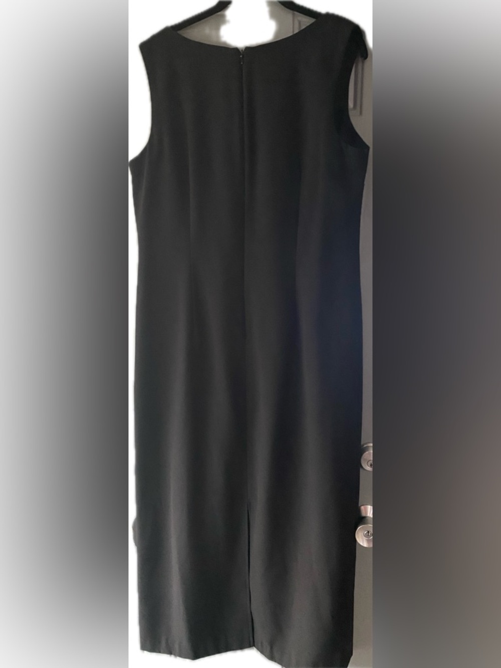 Miss Dorby Classic Black Sleeveless Shift Dress-size 16